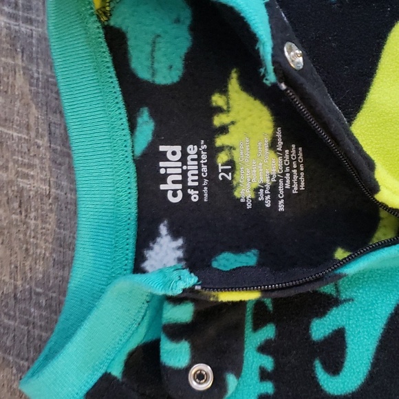 Carter's Sz 2T Zip-up Fleece Sleeper - Picture 2 of 3